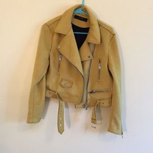 Zara Suede Moto Jacket